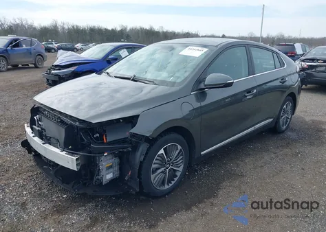 2021 Hyundai Ioniq Plug-In Hybrid Sel из США, поврежденный, VIN KMHC75LD9MU259584